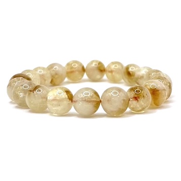 10mm Citrine B Beaded Bracelet